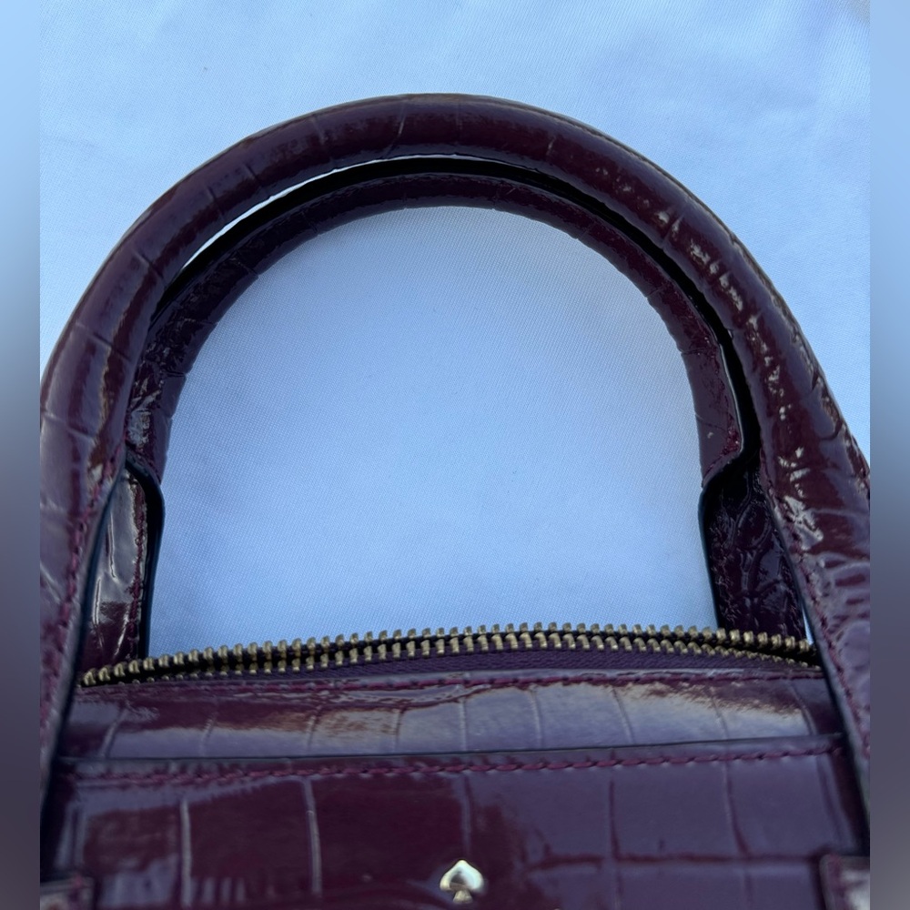 Kate Spade Croc-Embossed Satchel - Picture 10 of 13